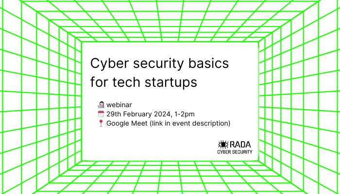 Cyber Security Basics for Tech Startups